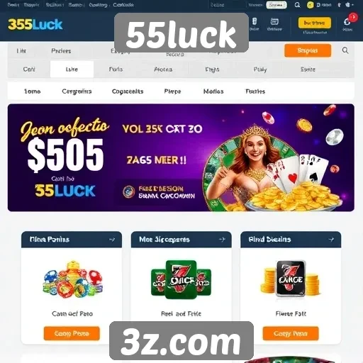 Explorando as promoções do site 55luck